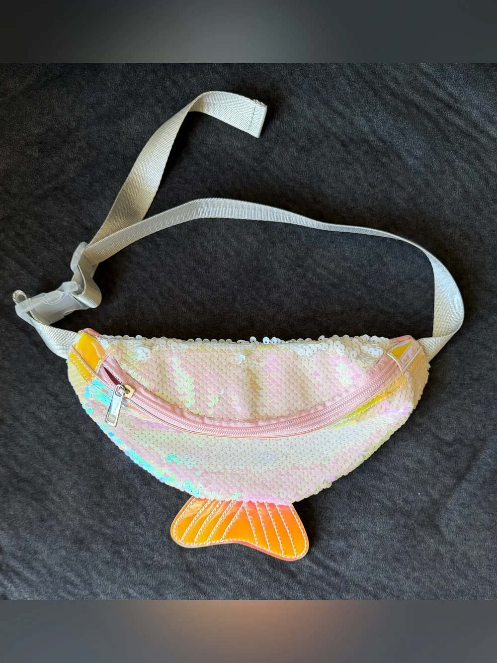 Kids Iridescent Sequin Mermaid Tail Fanny Pack